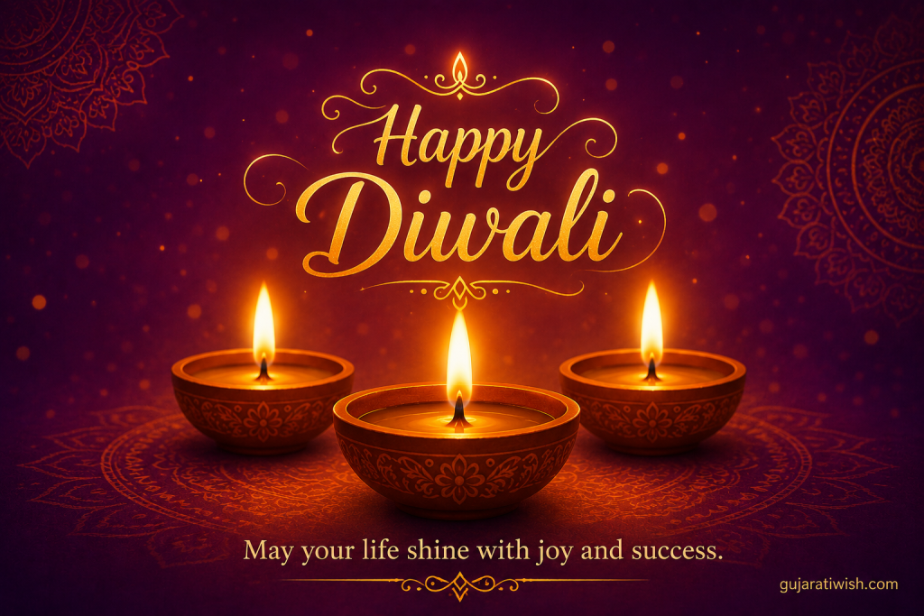 Happy Diwali Wishes in Gujarati images