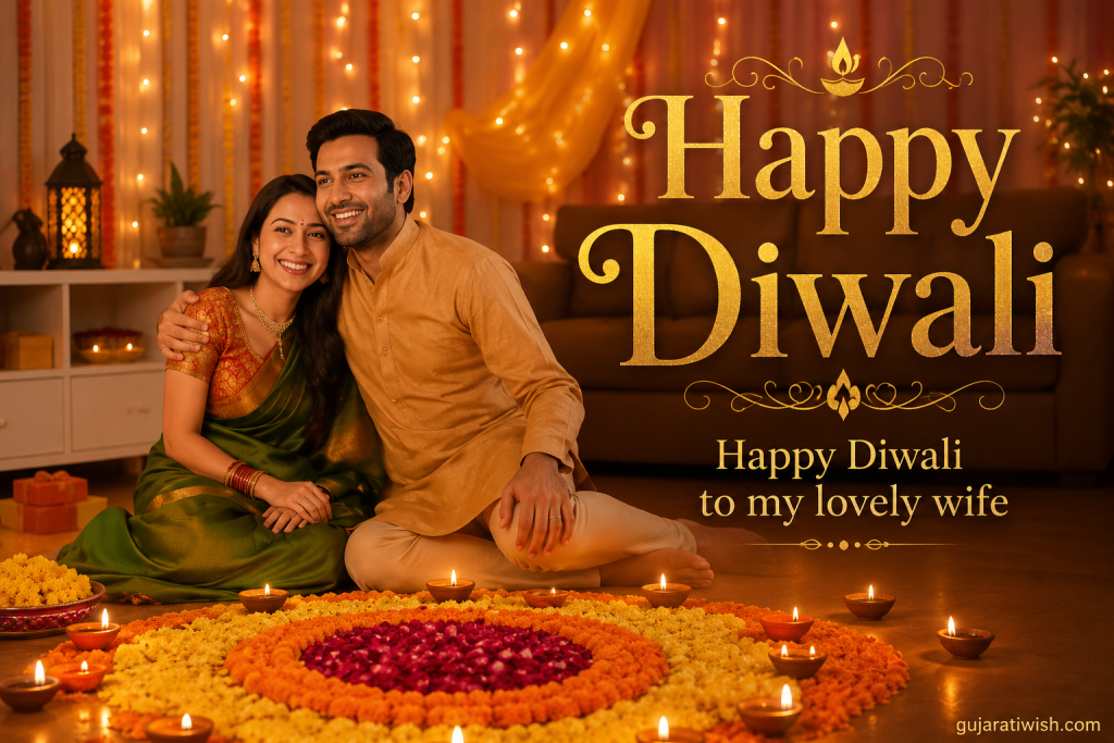 Romentic Diwali wishes in gujarati images