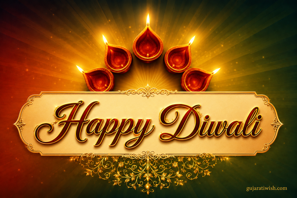 Small diwali wishes in gujarati imges