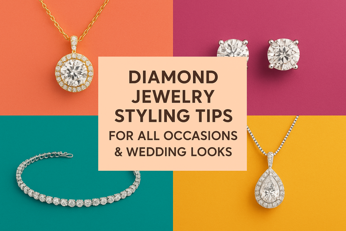 Diamond Jewelry Styling Tips for all occasion & Wedding Looks
