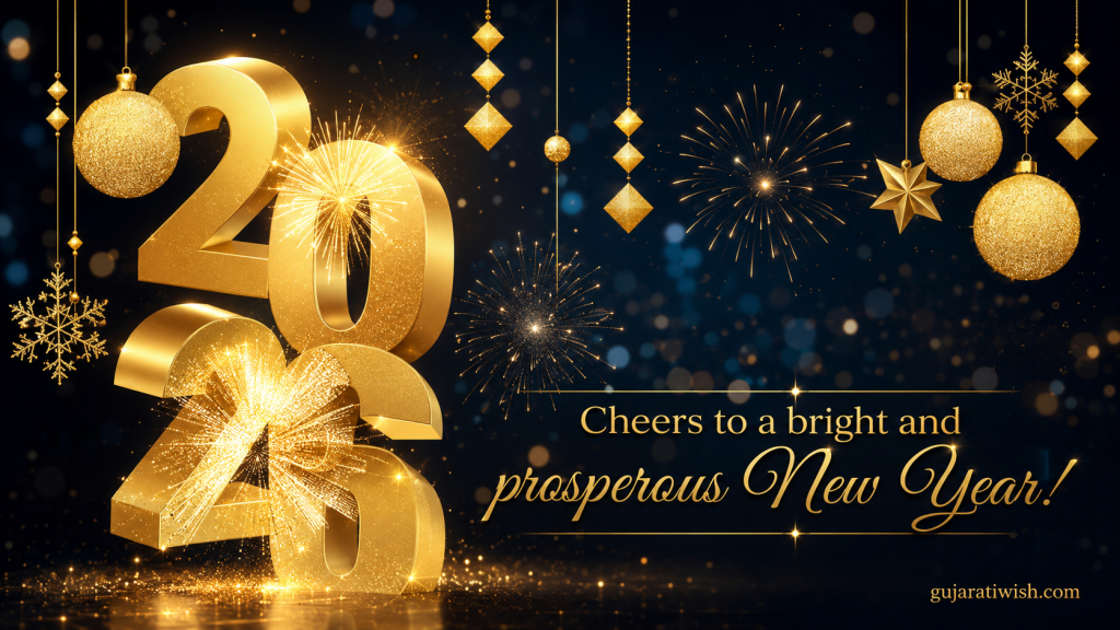 Short Happy New Year Status in gujarati