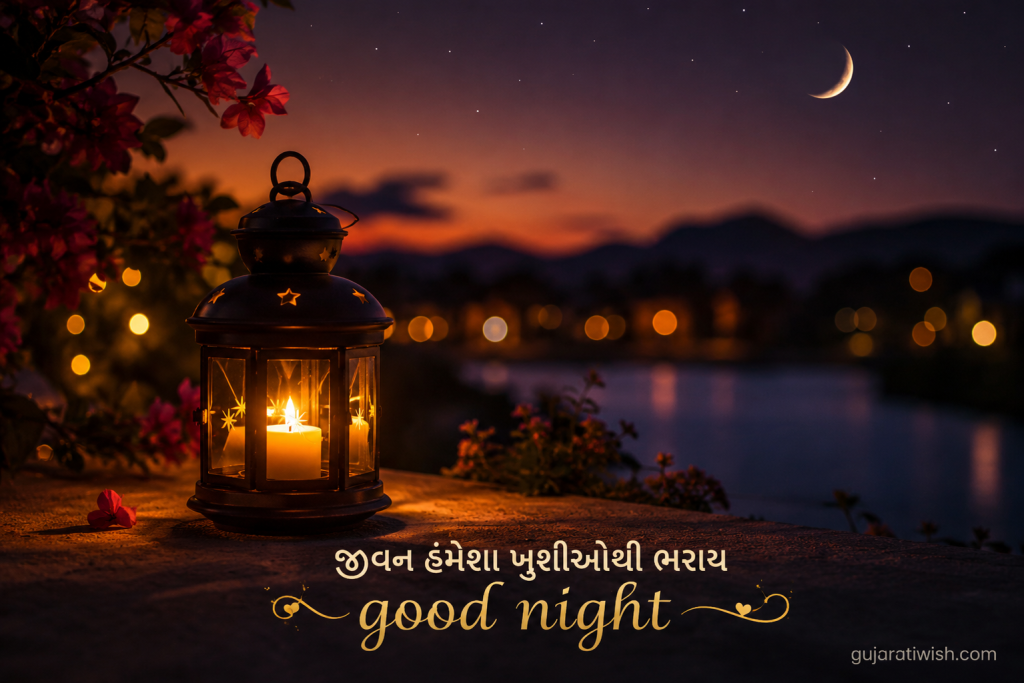 Good night wishes for family in gujarati