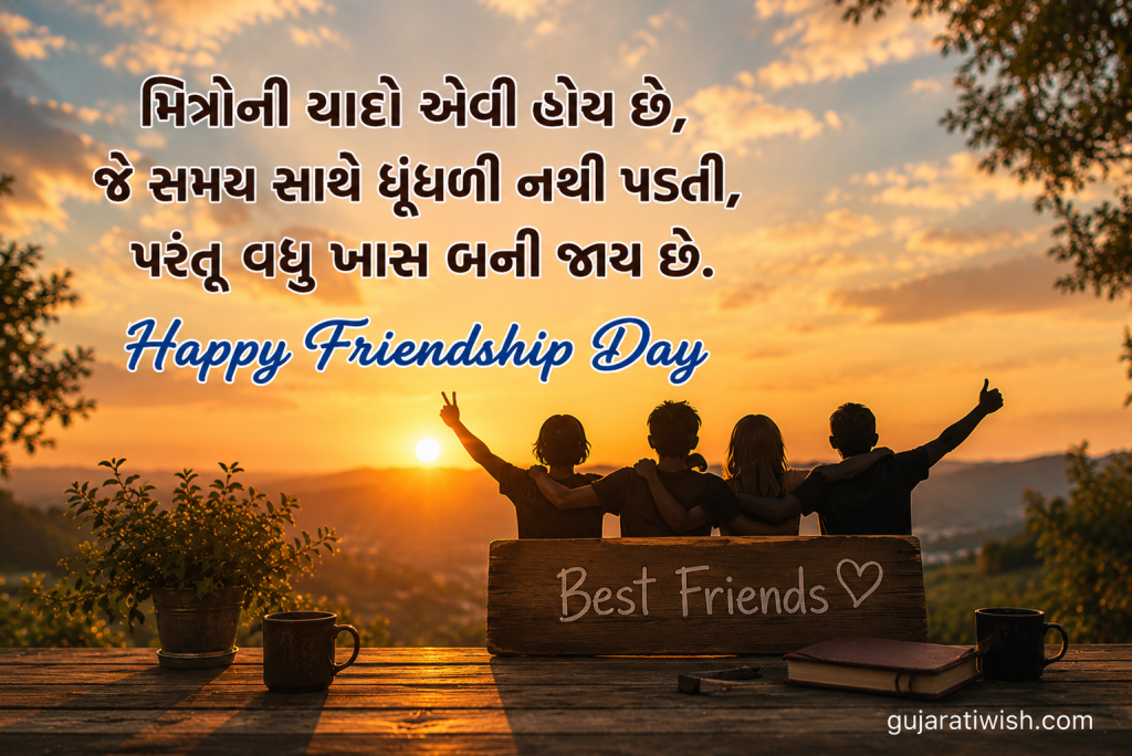 Best Happy Friendship day Gujarati Shayari