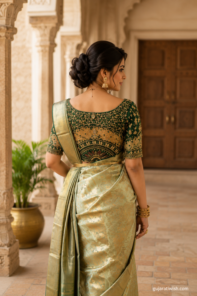 Designer back neck patterns for bride
