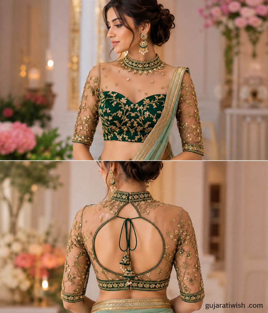 Designer embroidery blouse patterns