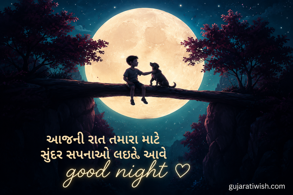 Good Night Status in Gujarati