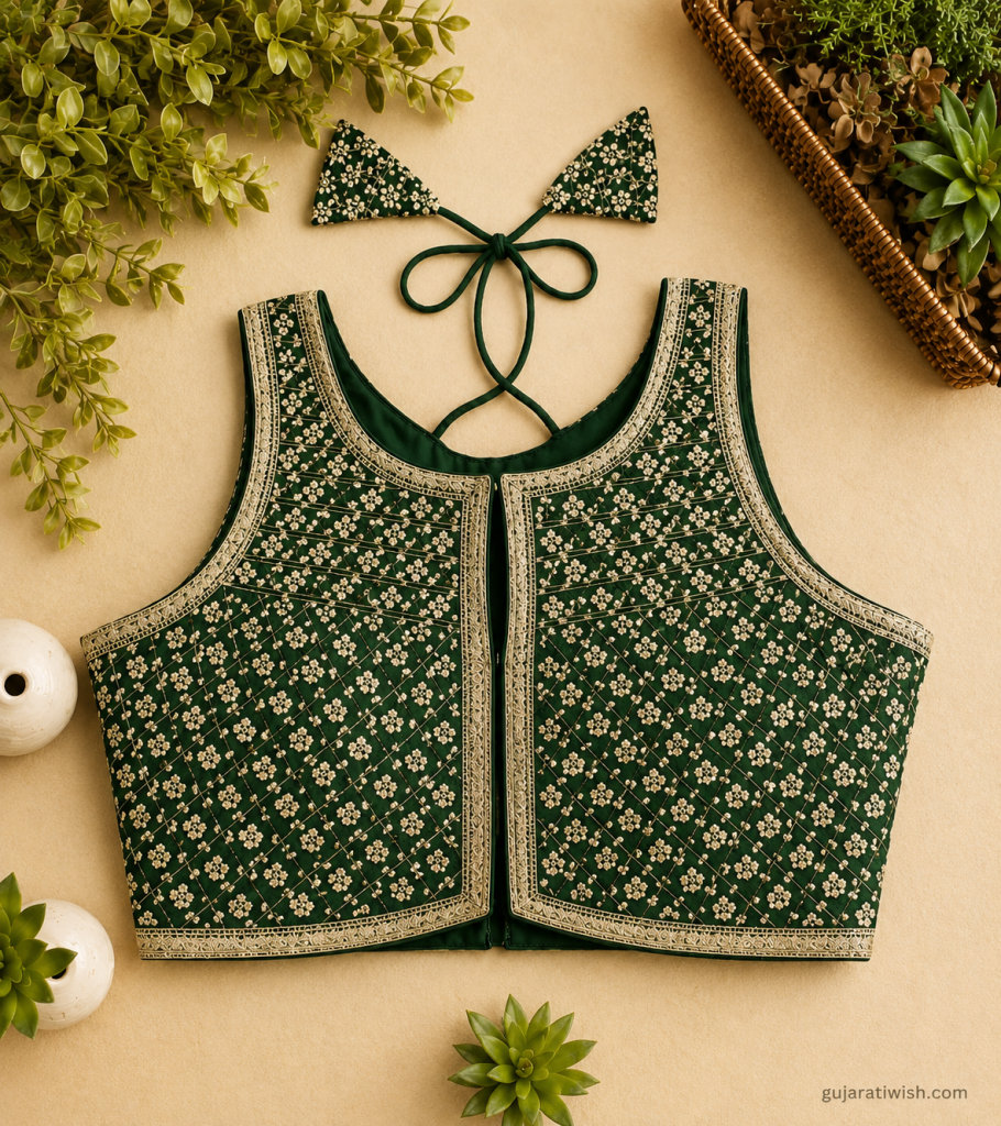 lace work blouse design