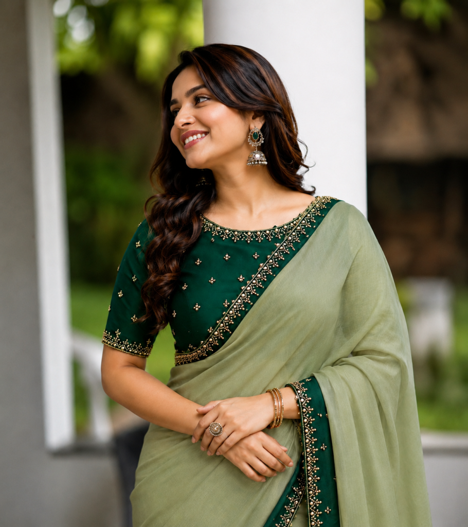 Light embroidery blouse patterns