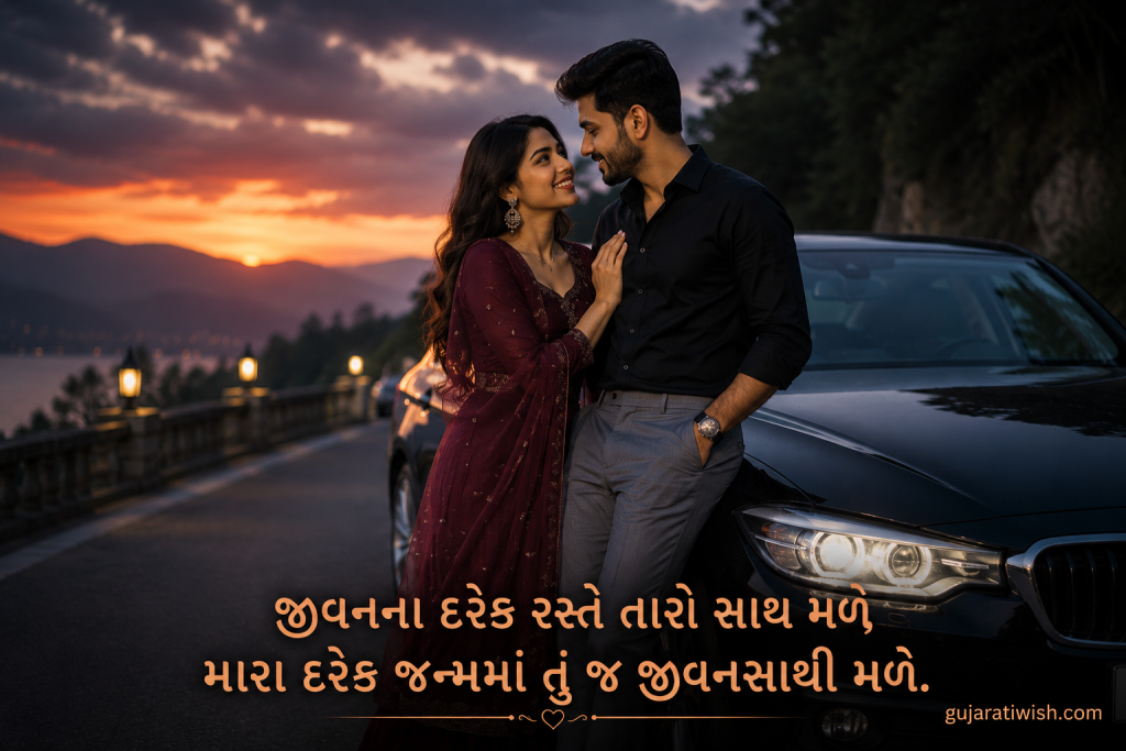 Love Shayari for Husband in Gujarati