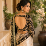 Simple​‍​‌‍​‍‌​‍​‌‍​‍‌ Back Neck Blouse Designs