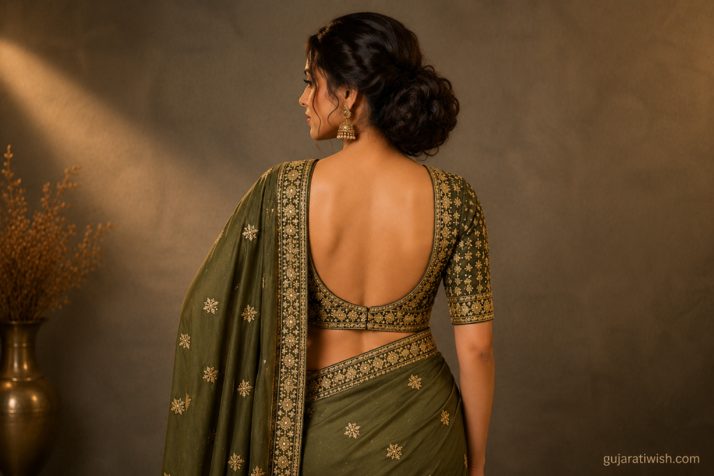 deep u blouse designs