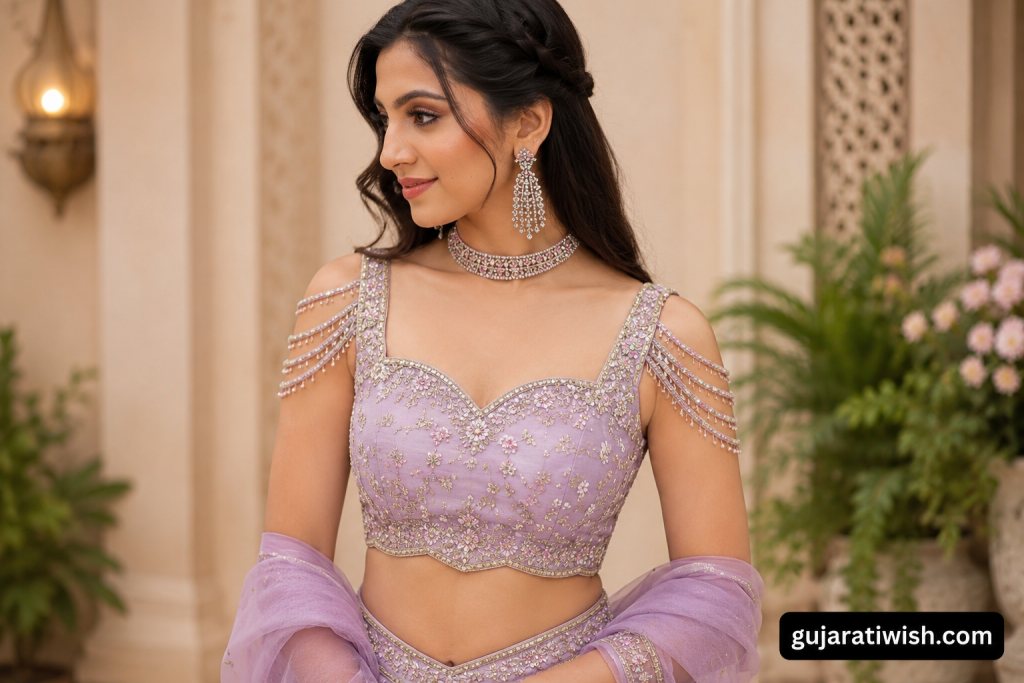 Fancy Neck Blouse Design