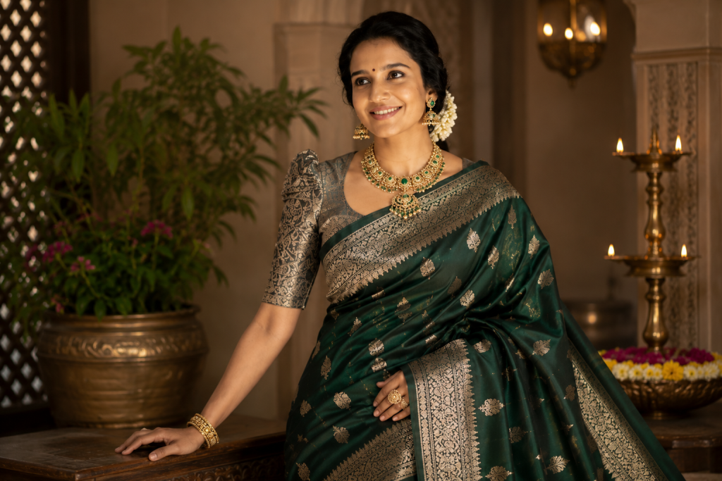 Pattu saree blouse designs