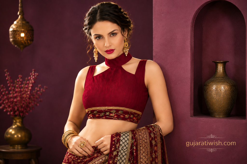 Stylish latest blouse design with modern cuts