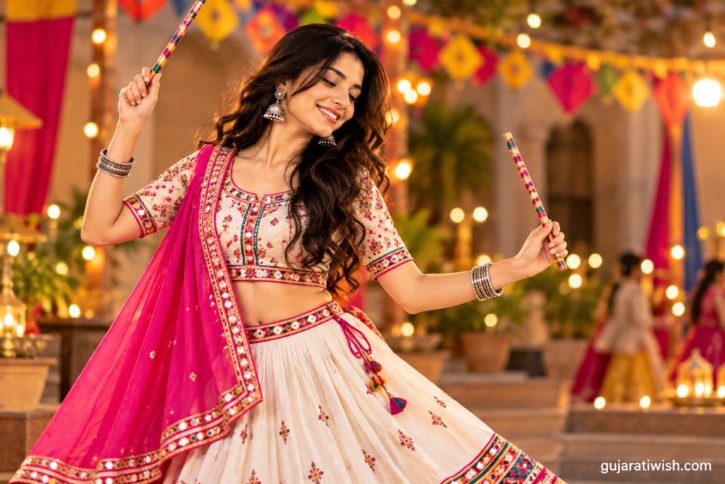  Best Navratri Chaniya Choli Captions