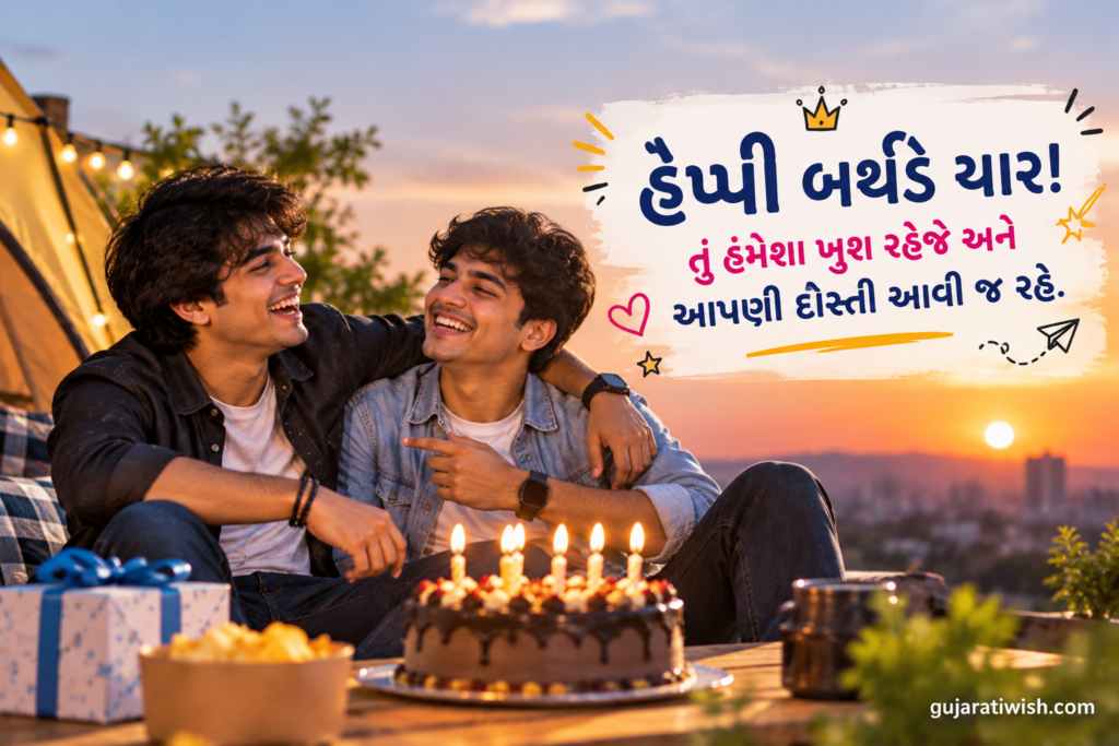Birthday Wishes for Best Friend in Gujarati