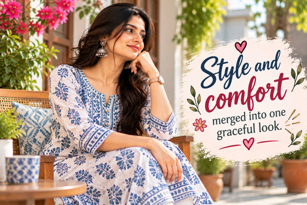 Cotton Kurti Captions for Instagram