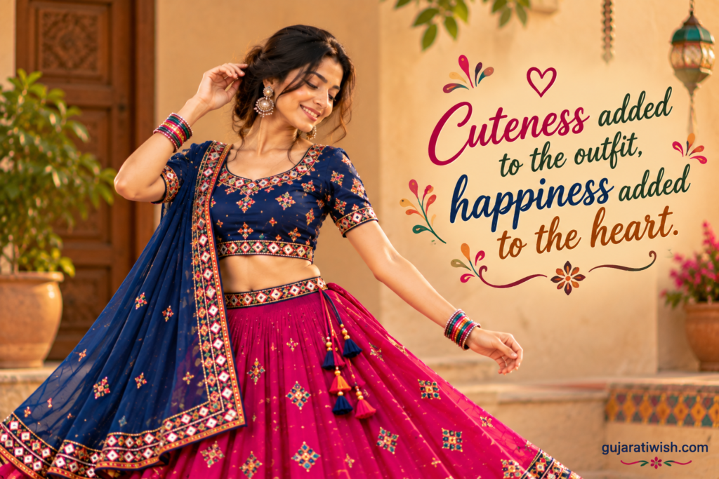 Cute Chaniya Choli Captions