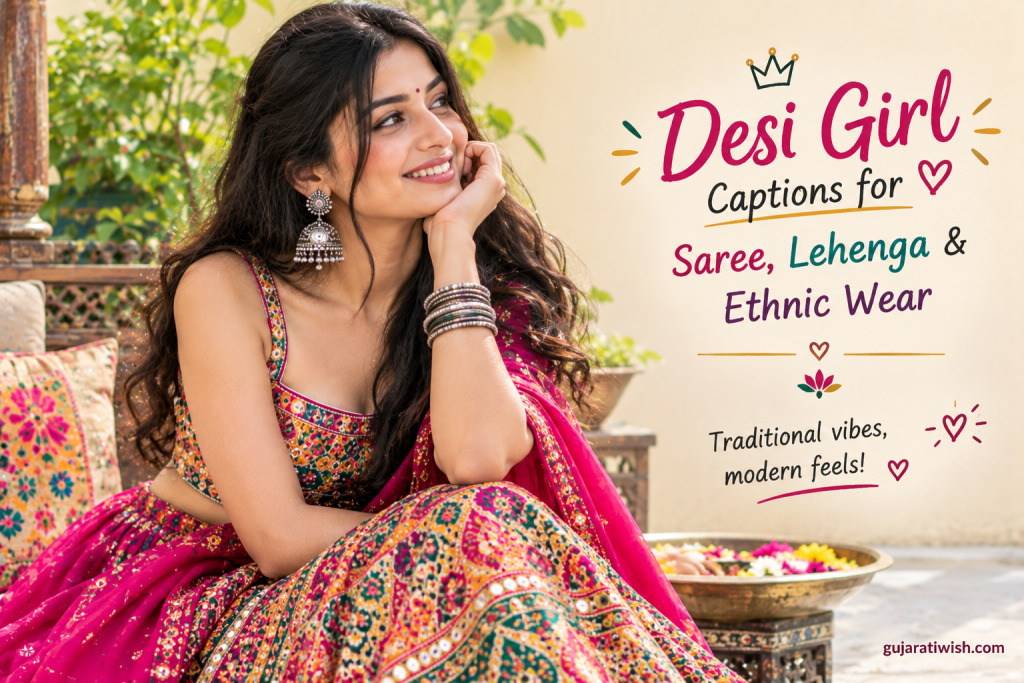 Desi Girl Captions for Saree for instagram