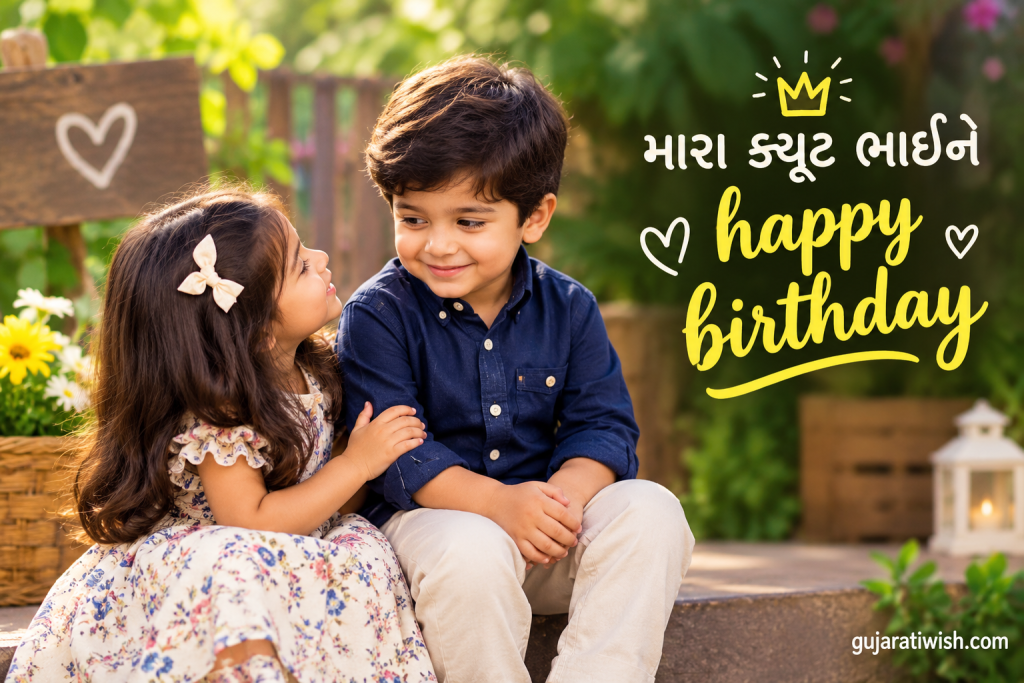 Happy Birthday Wishes for Brother in Gujarati