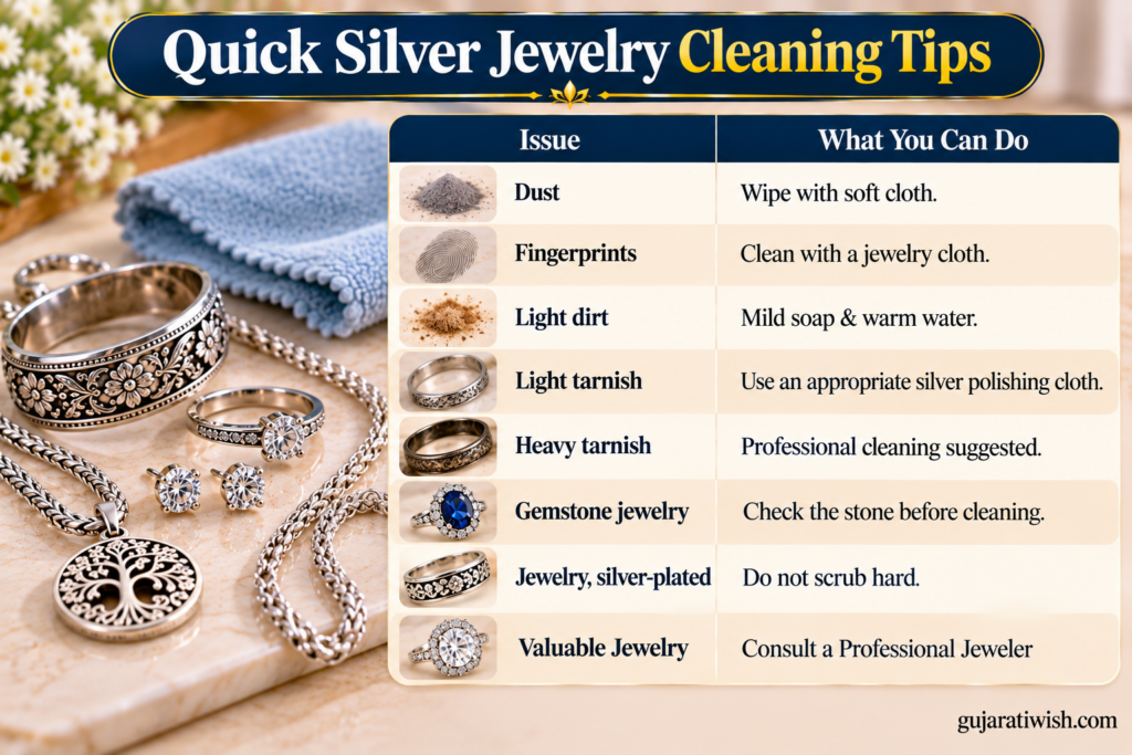 Quick Silver Jewelry Cleaning Tips