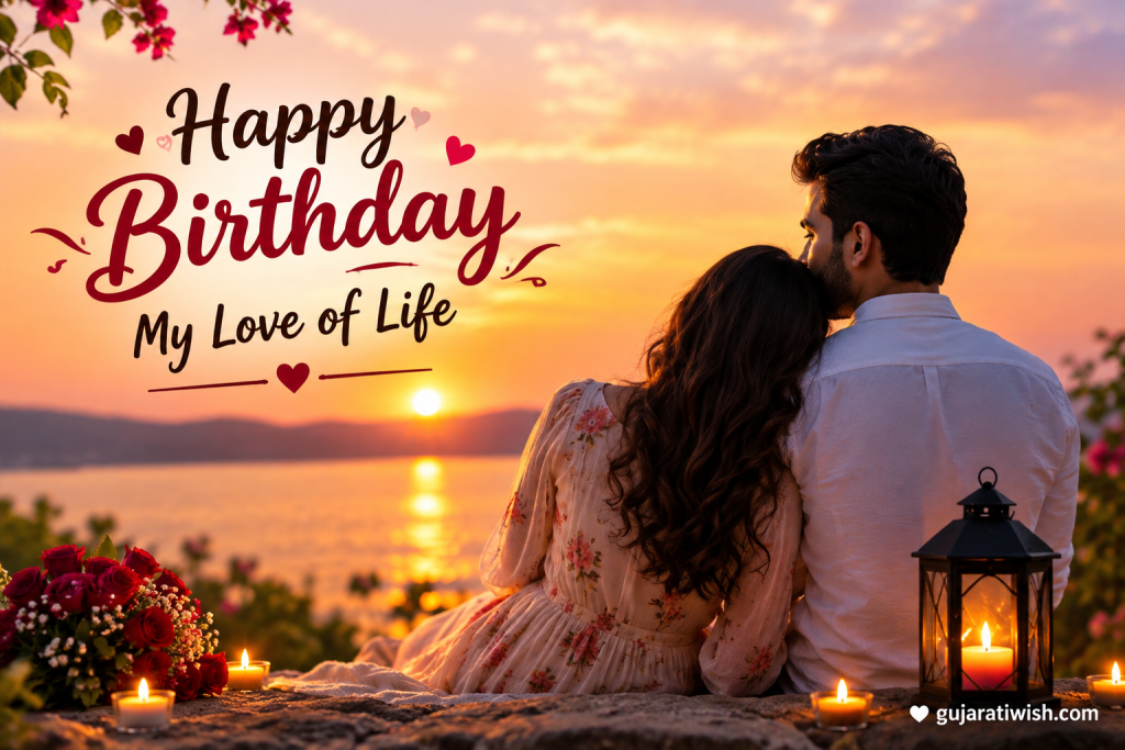 Short Birthday Wishes for Husband in gujarati