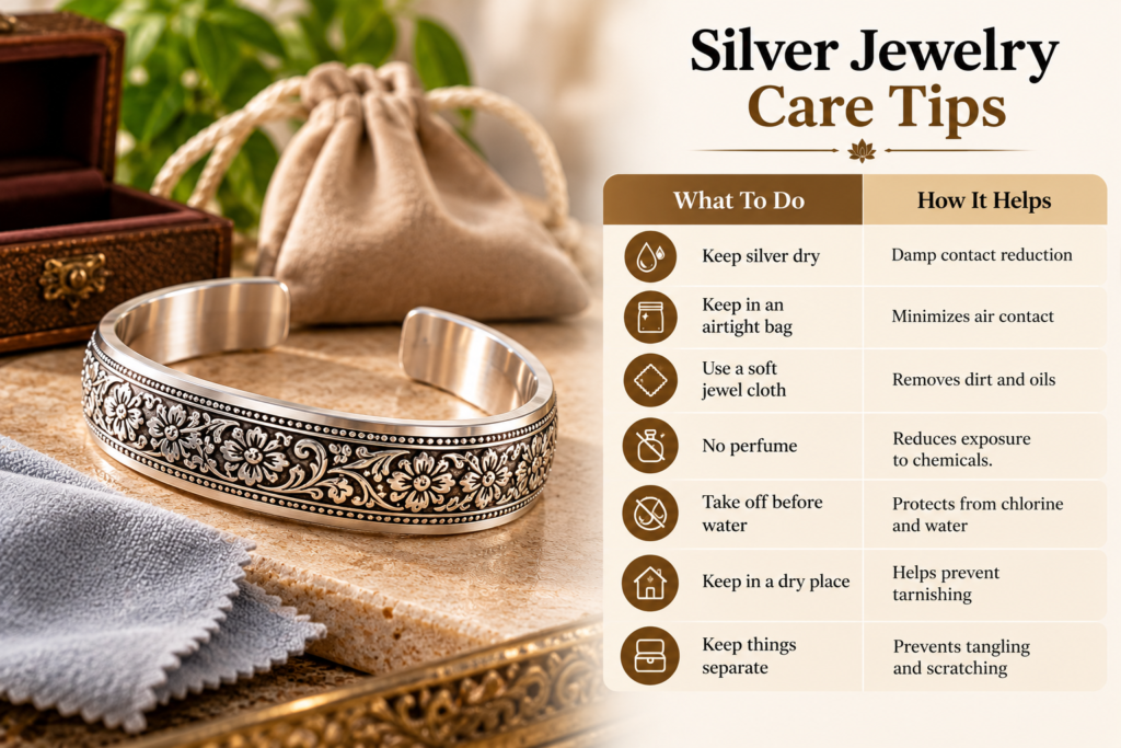 Silver Jewelry Care Tips