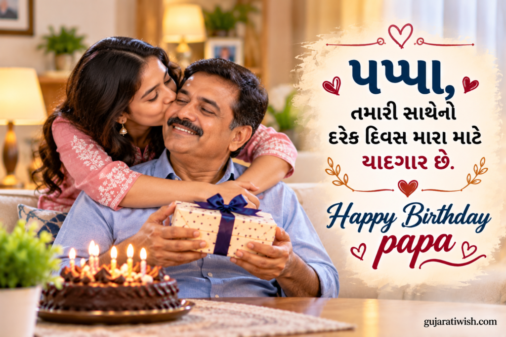 Birthday Messages for Father in Gujarati