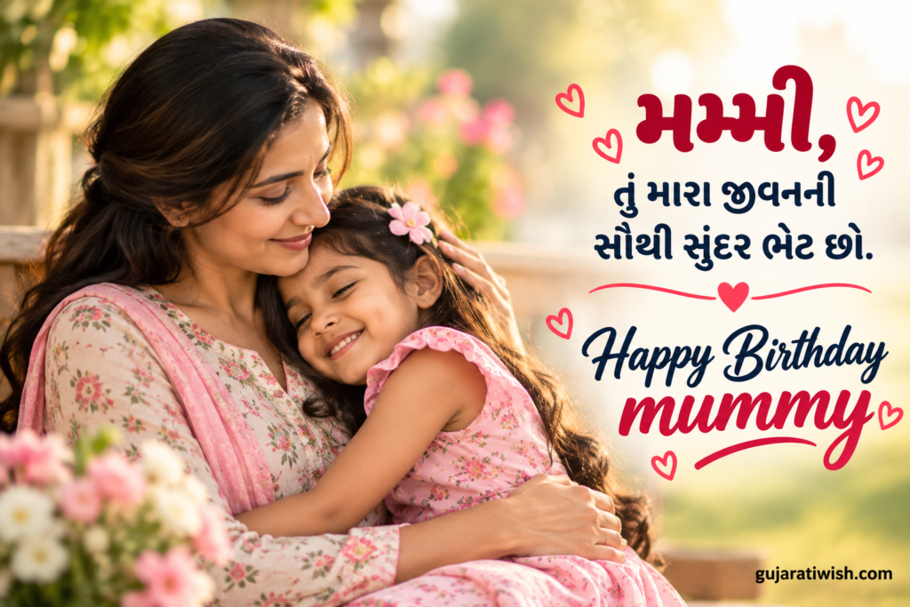 Birthday Wishes for Mother in Gujarati