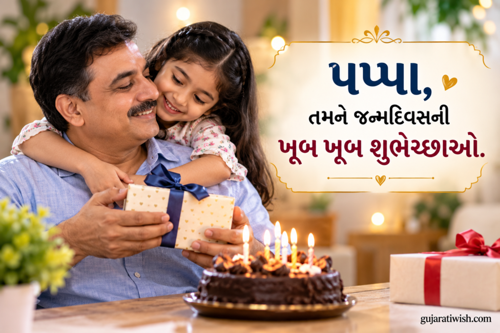 Birthday Wishes for Papa in Gujarati