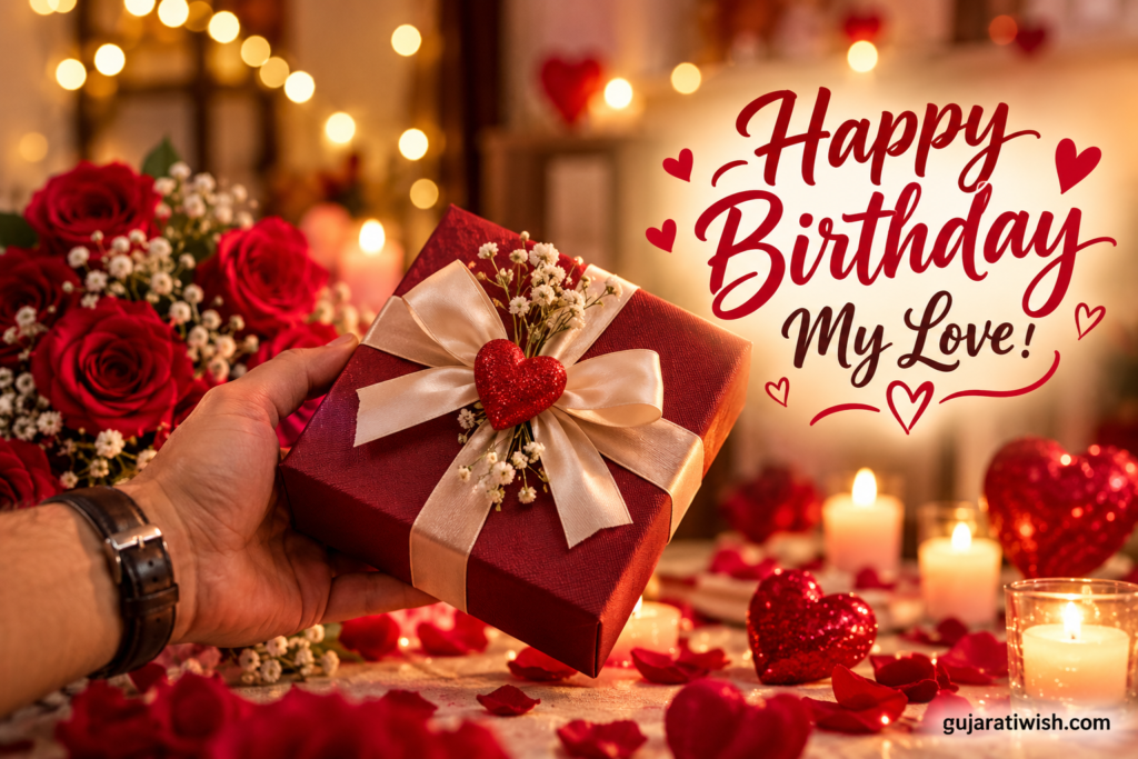 Romantic Birthday Wishes for Boyfriend in Gujarati